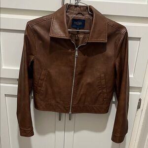Rachel Brown  vegan Leather Jacket!